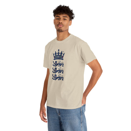 English Cricket T-Shirt — Vintage Cricket Crest Tee