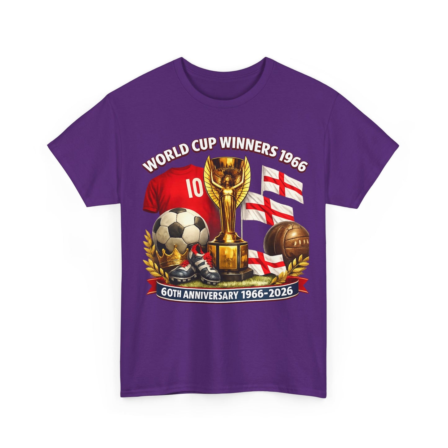 1966 World Cup Winners T‑Shirt — 60th Anniversary England Football Tribute