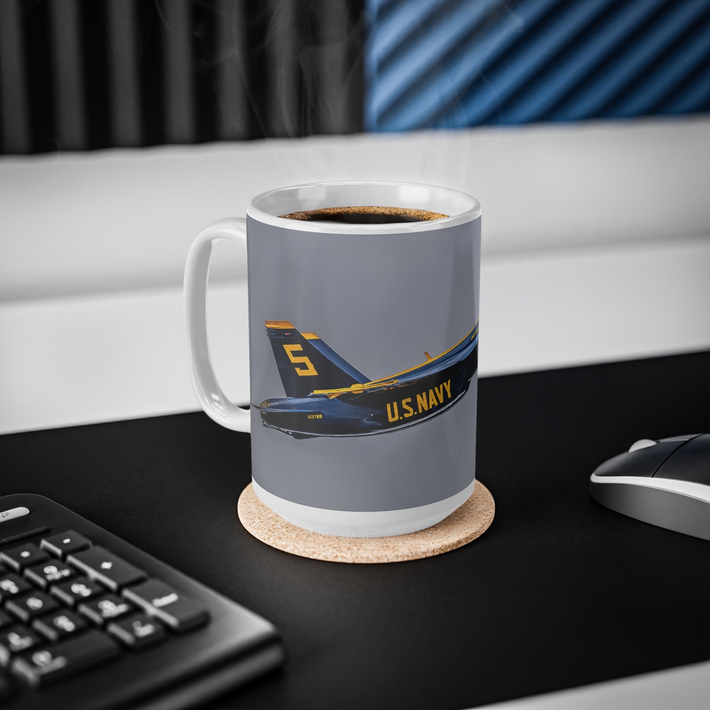Blue Angels US Navy Jet Coffee Mug — Aviation Pilot Gift (11oz, 15oz)