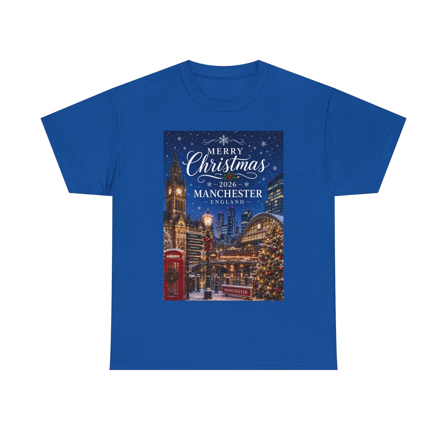 Manchester Christmas Tee — Merry Christmas 2026 Holiday T‑Shirt
