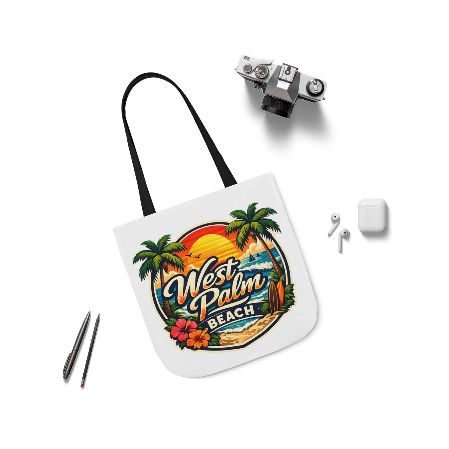 West Palm Beach Vintage Sunset Tote