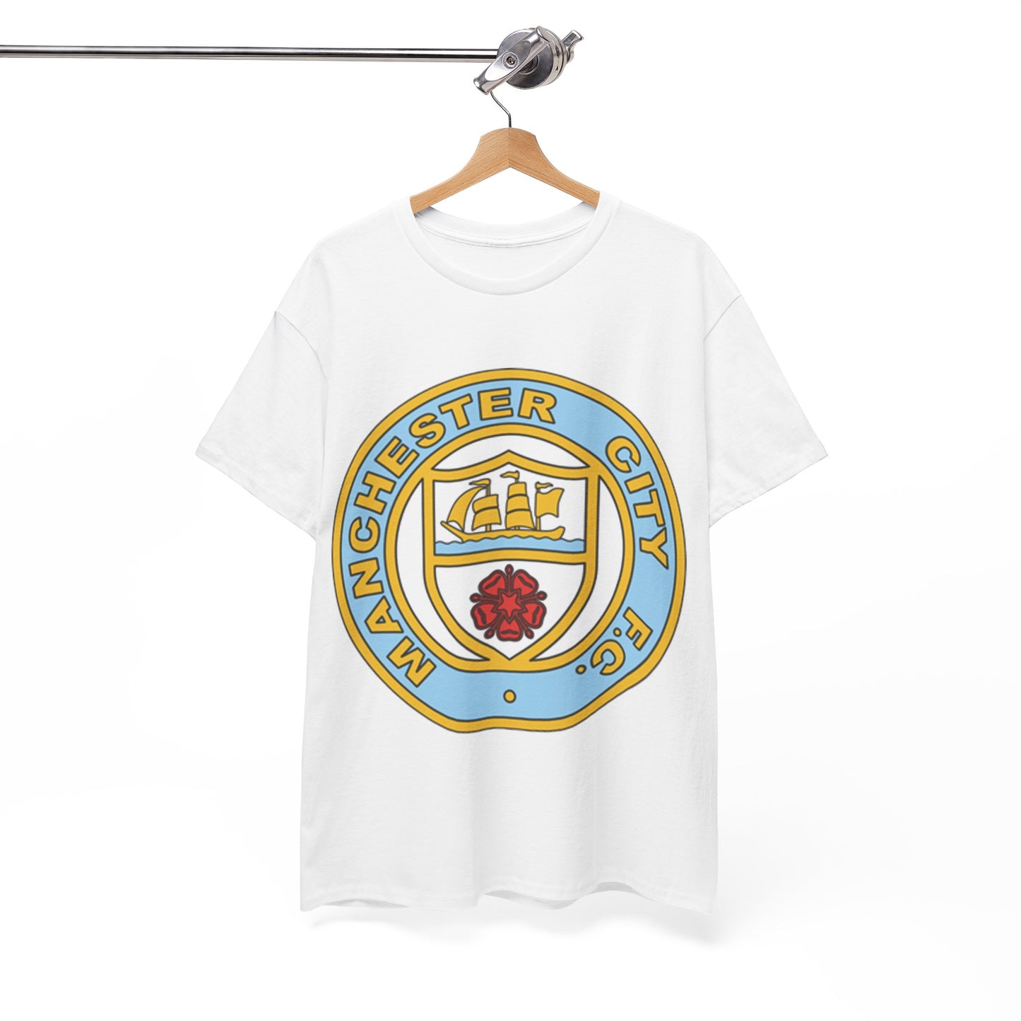 Manchester City FC Retro Crest T-Shirt – Retro Football Fan Tee