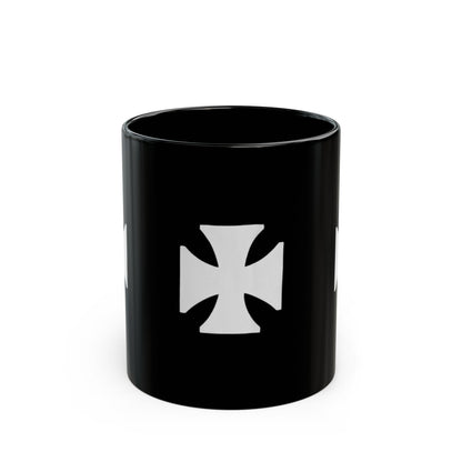 Manchester City ST Mark's Black Ceramic Mug with White Maltese Cross – Gothic Coffee Cup (11oz, 15oz)