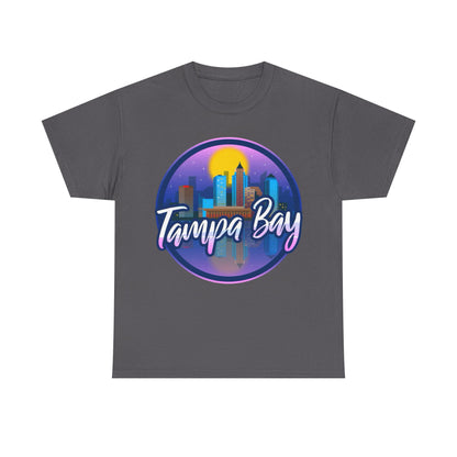 Tampa Bay Skyline T-Shirt — Retro Sunset Cityscape Tee