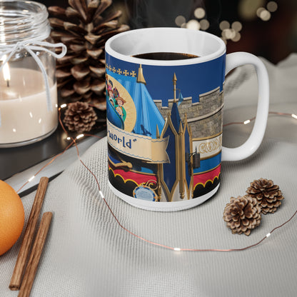 It's a Small World Ceramic Coffee Mug – Disneyland Attraction Design (11oz & 15oz)