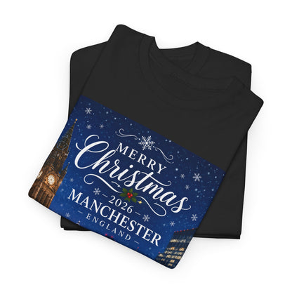 Manchester Christmas Tee — Merry Christmas 2026 Holiday T‑Shirt