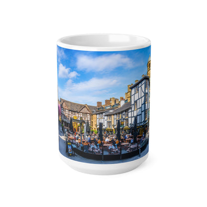 Manchester England Street Scene Ceramic Coffee Mug — 11oz & 15oz