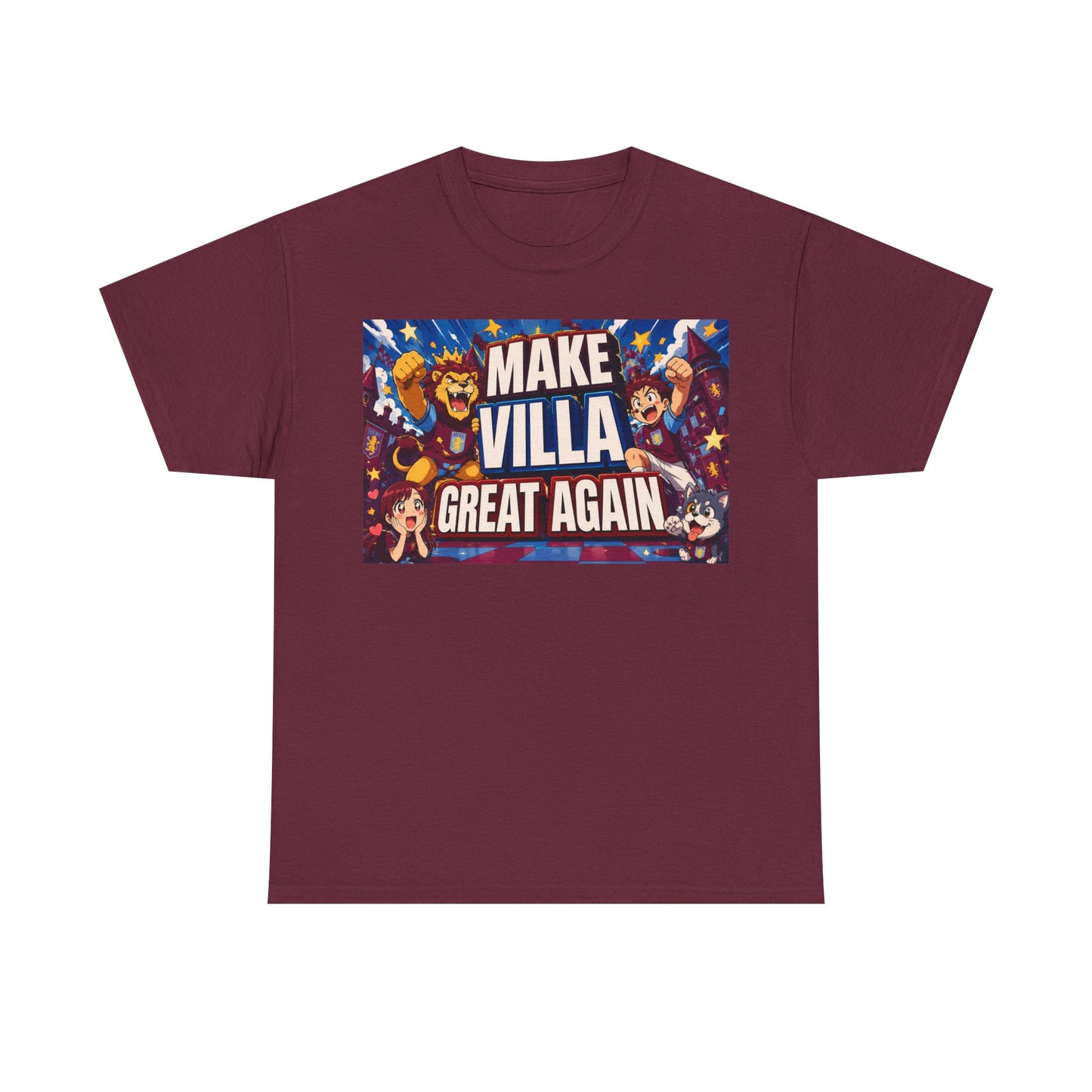 Aston VIlla Make Villa Great Again T-Shirt — Funny Political Parody Tee