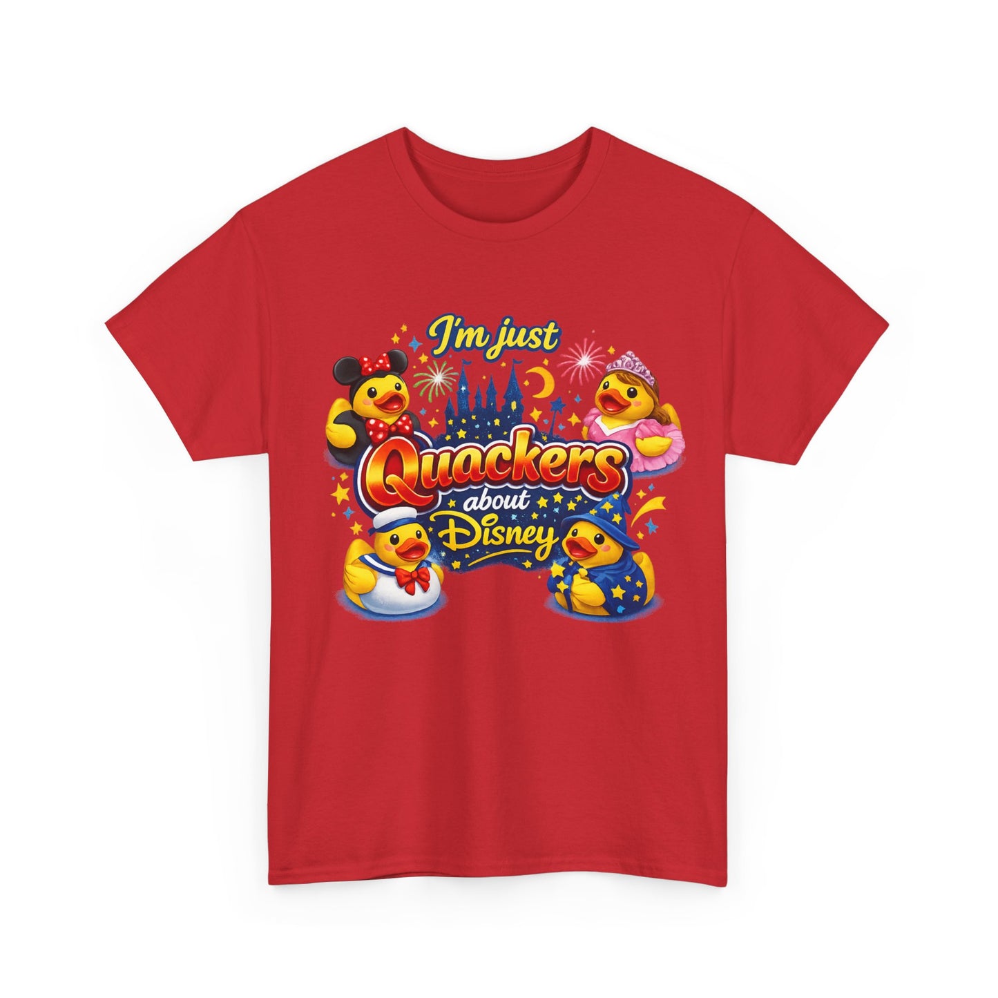 Quackers About Disney Rubber Duck Tee — "I'm Just Quackers About Disney" Graphic T-Shirt