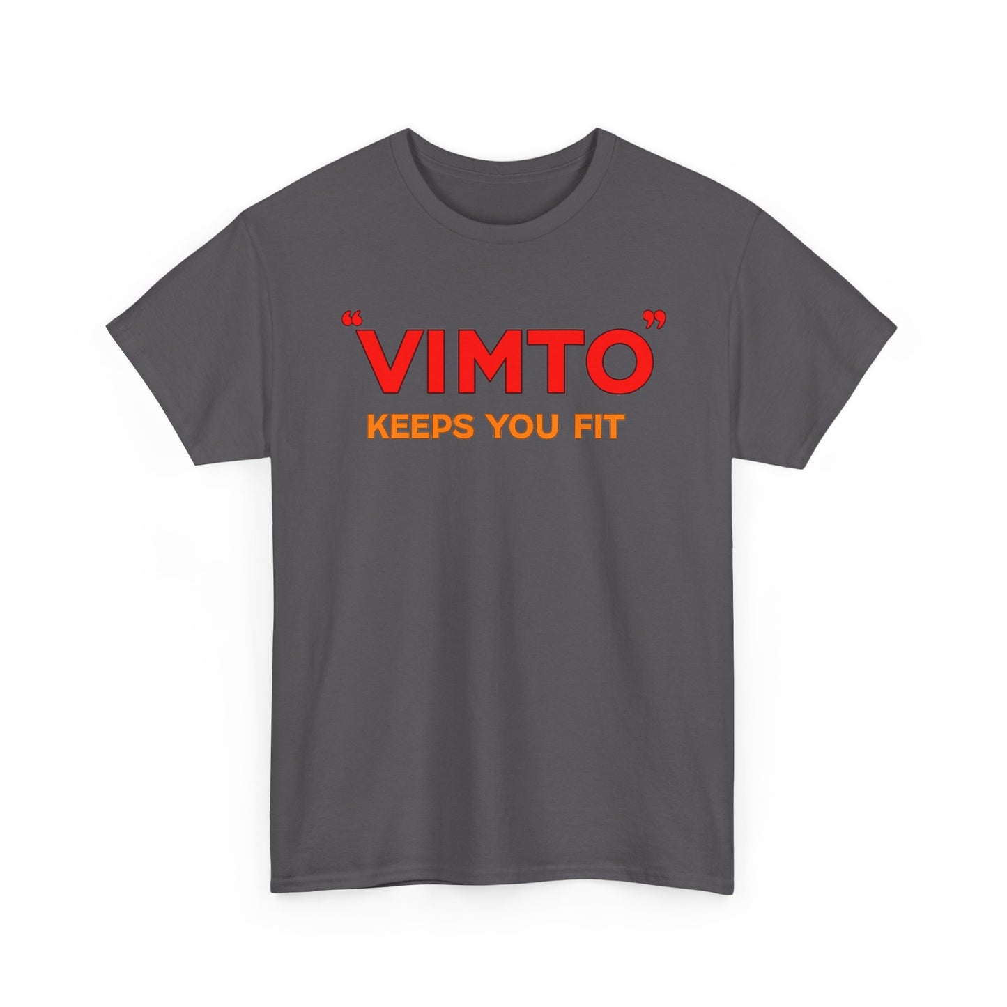 VIMTO "Keeps You Fit" Graphic Tee — Retro Beverage Logo T-Shirt
