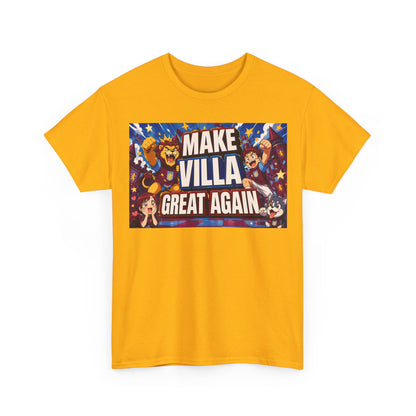 Aston VIlla Make Villa Great Again T-Shirt — Funny Political Parody Tee