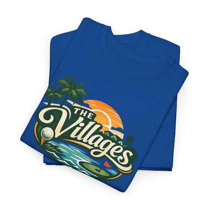 The Villages of Florida Sunset Logo Tee - Florida Palm Beach Retro T-Shirt