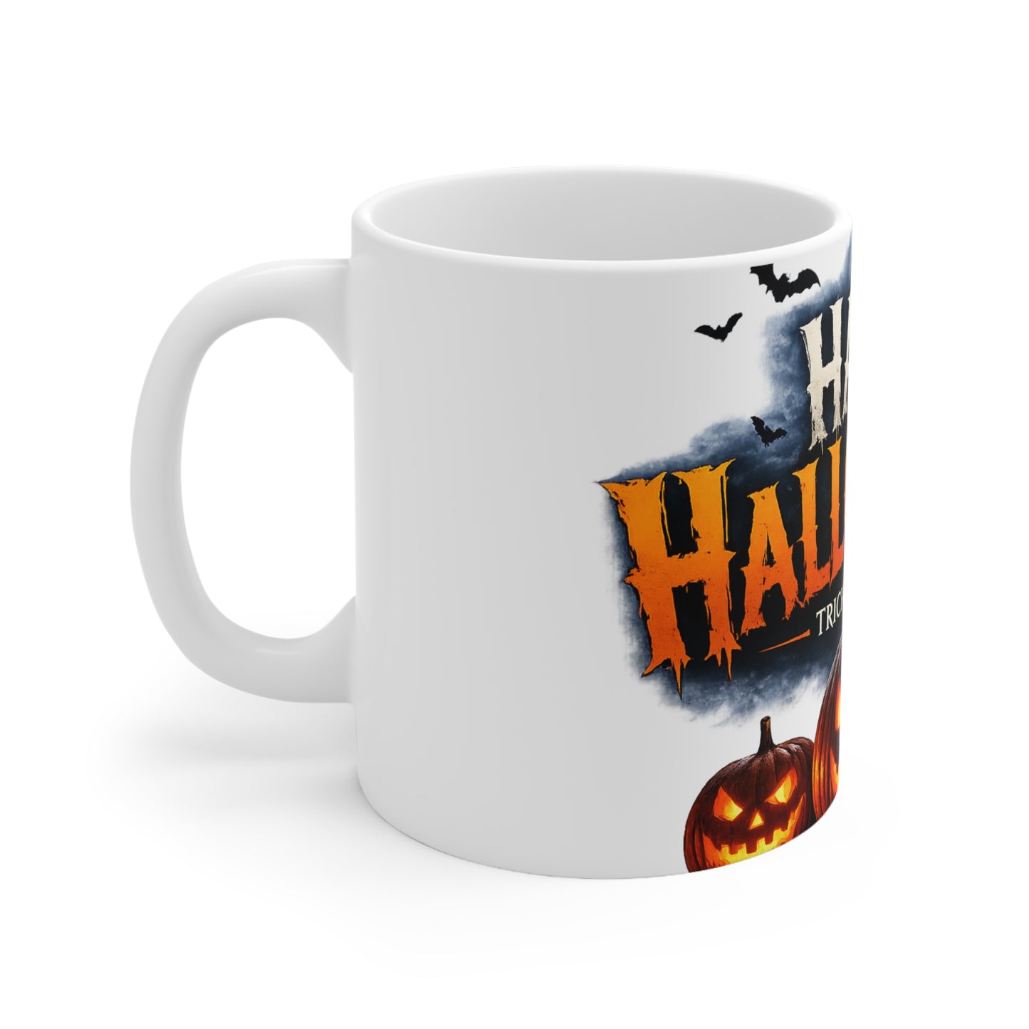 Happy Halloween Coffee Mug — Jack-o'-Lantern Pumpkin Trick or Treat Ceramic Mug (11oz & 15oz)