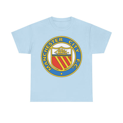 Manchester City Football Club Retro Crest T-Shirt - Retro Soccer Fan Tee