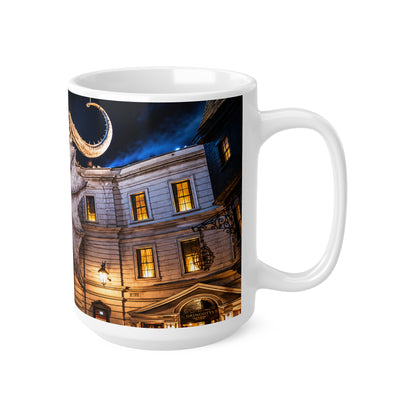 Fantasy Harry Potter Dragon Ceramic Mug — Night Cityscape 11oz & 15oz