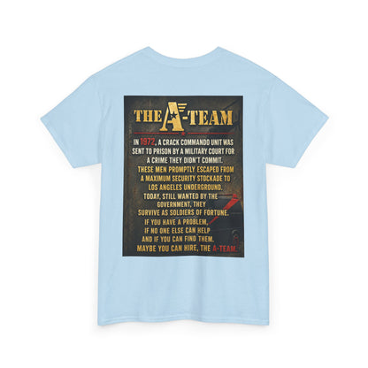 A-Team Graphic Tee — Retro TV Series Logo & Character Poster T-Shirt