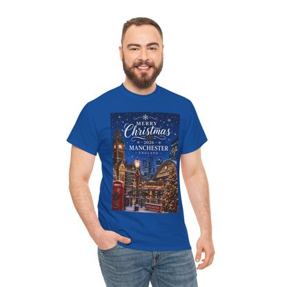 Manchester Christmas Tee — Merry Christmas 2026 Holiday T‑Shirt