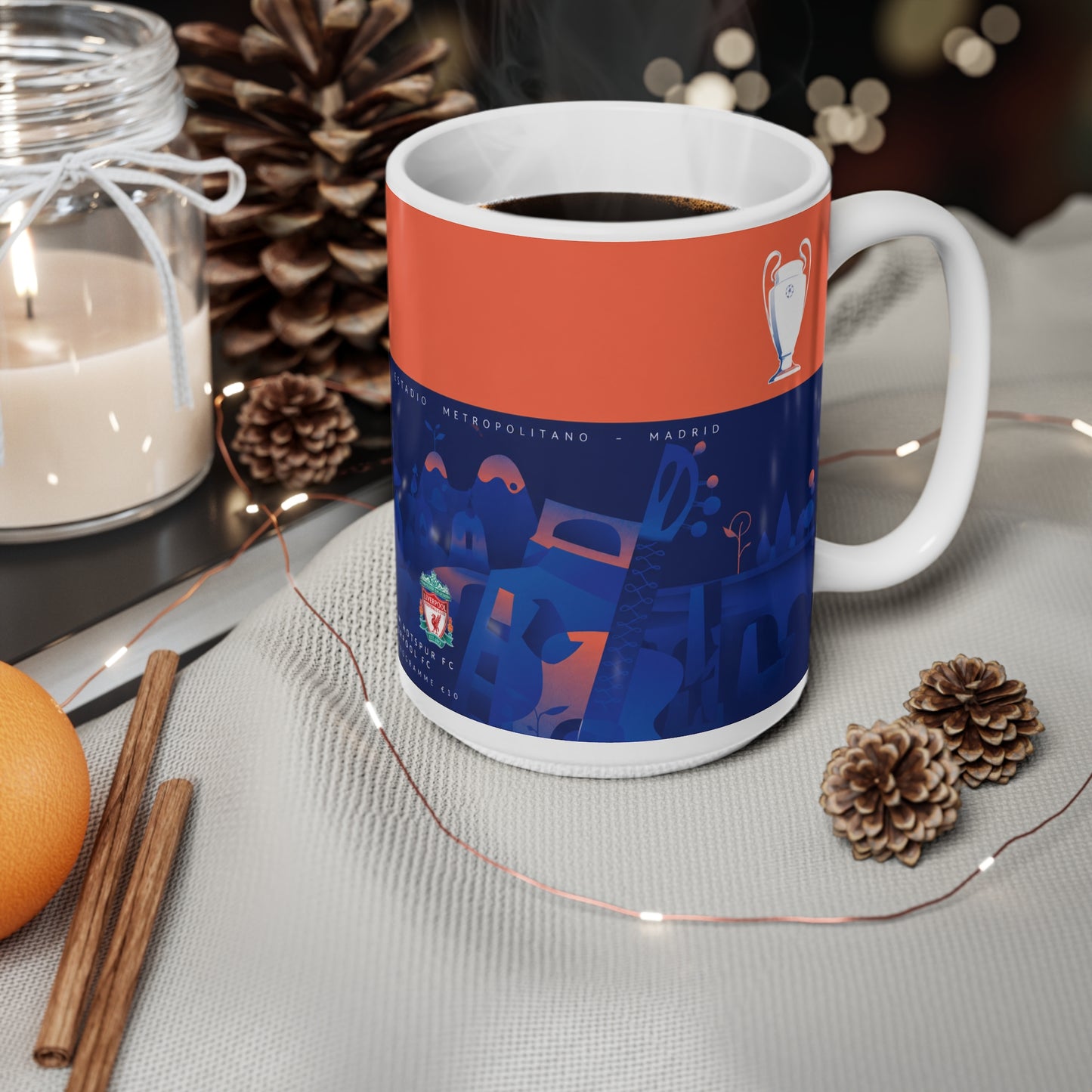 2019 Champions League Final Programme Cover Inspired Coffee Mug — Ceramic Cup (11oz/15oz)