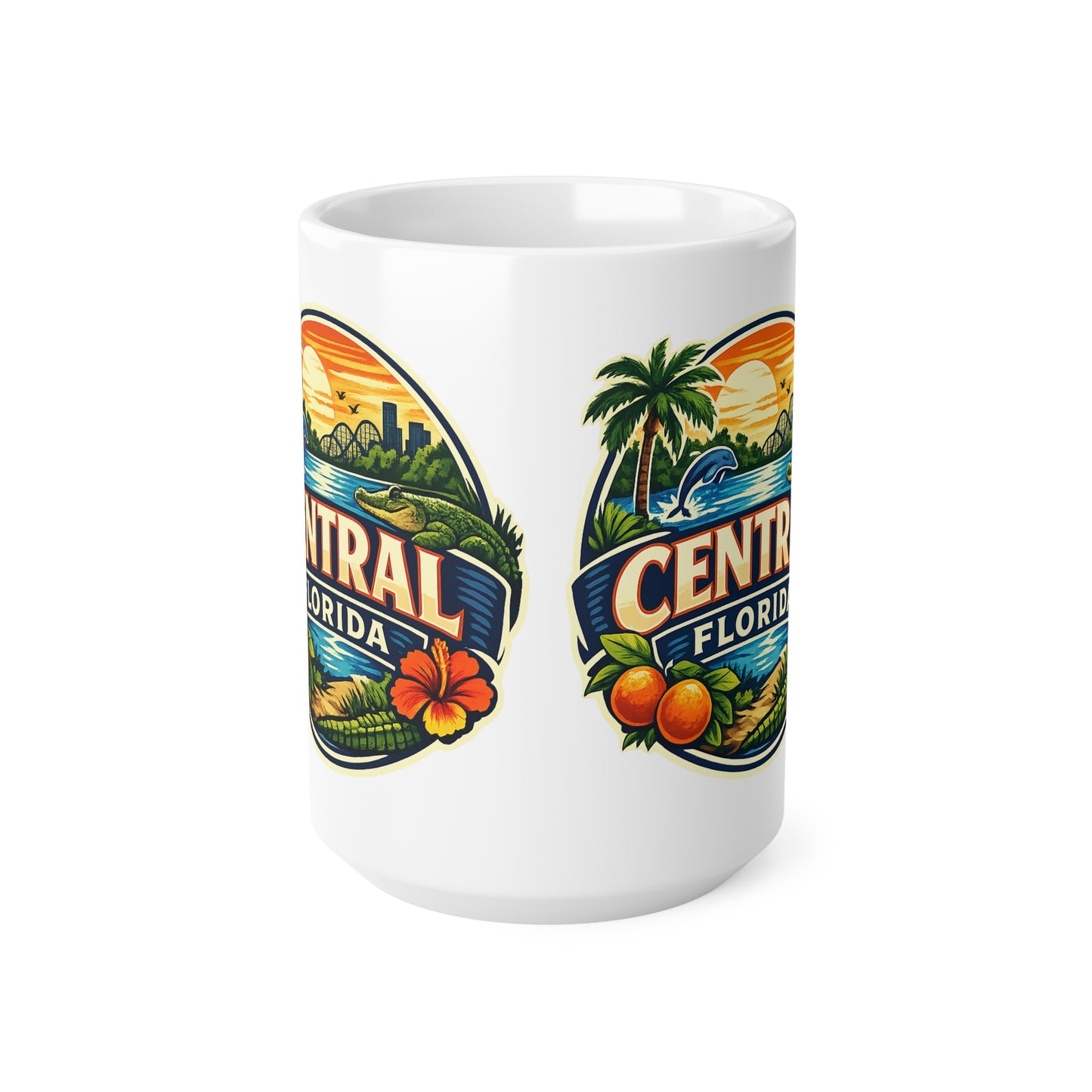 Central Florida Ceramic Coffee Cups, 11oz, 15oz
