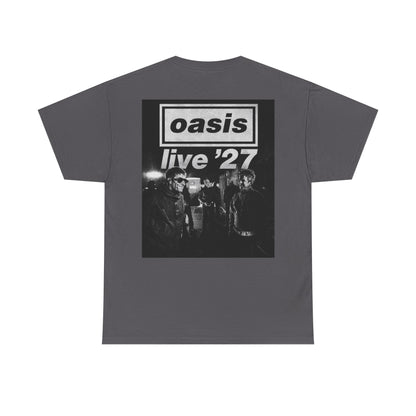 Oasis 'Live '27' Band Tee — Vintage Rock Concert T-Shirt