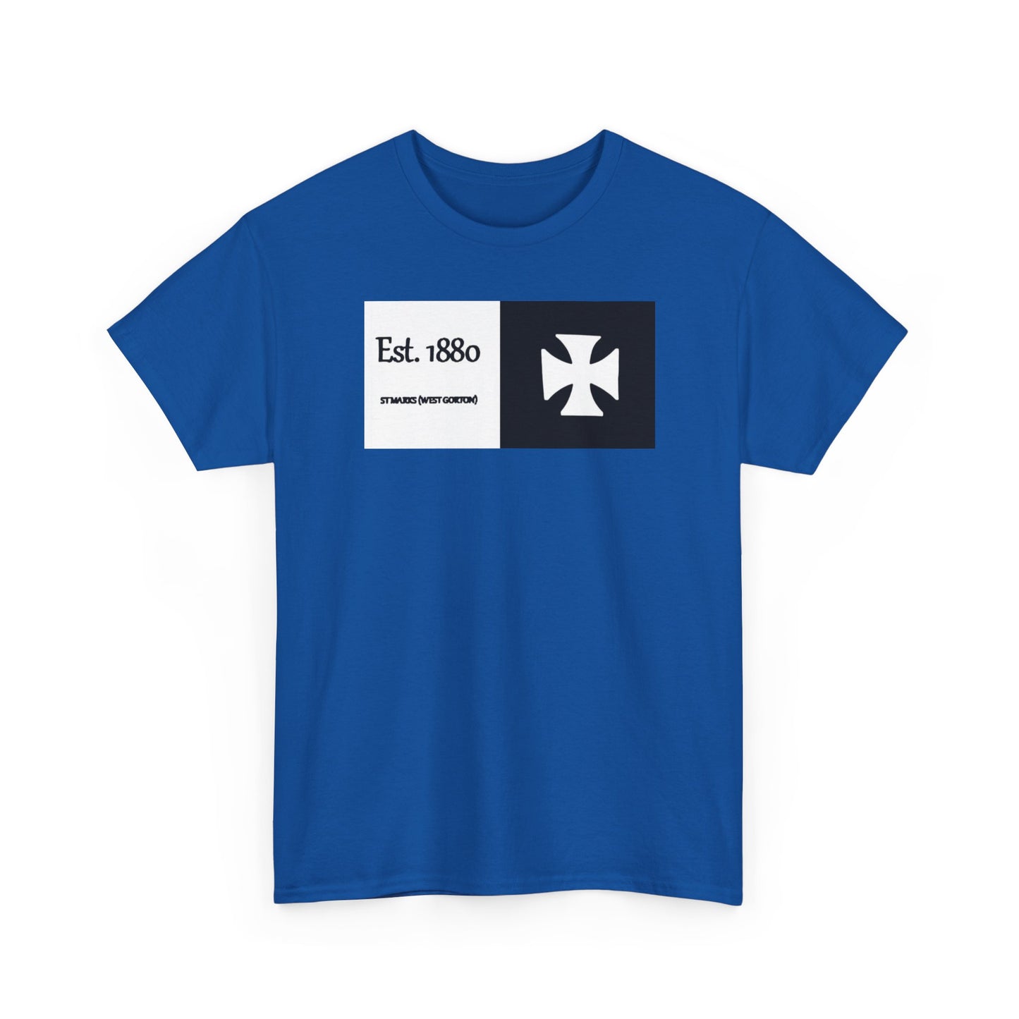 ST Mark's West Gorton (Manchester City) Est. 1880 Cross Logo T-Shirt