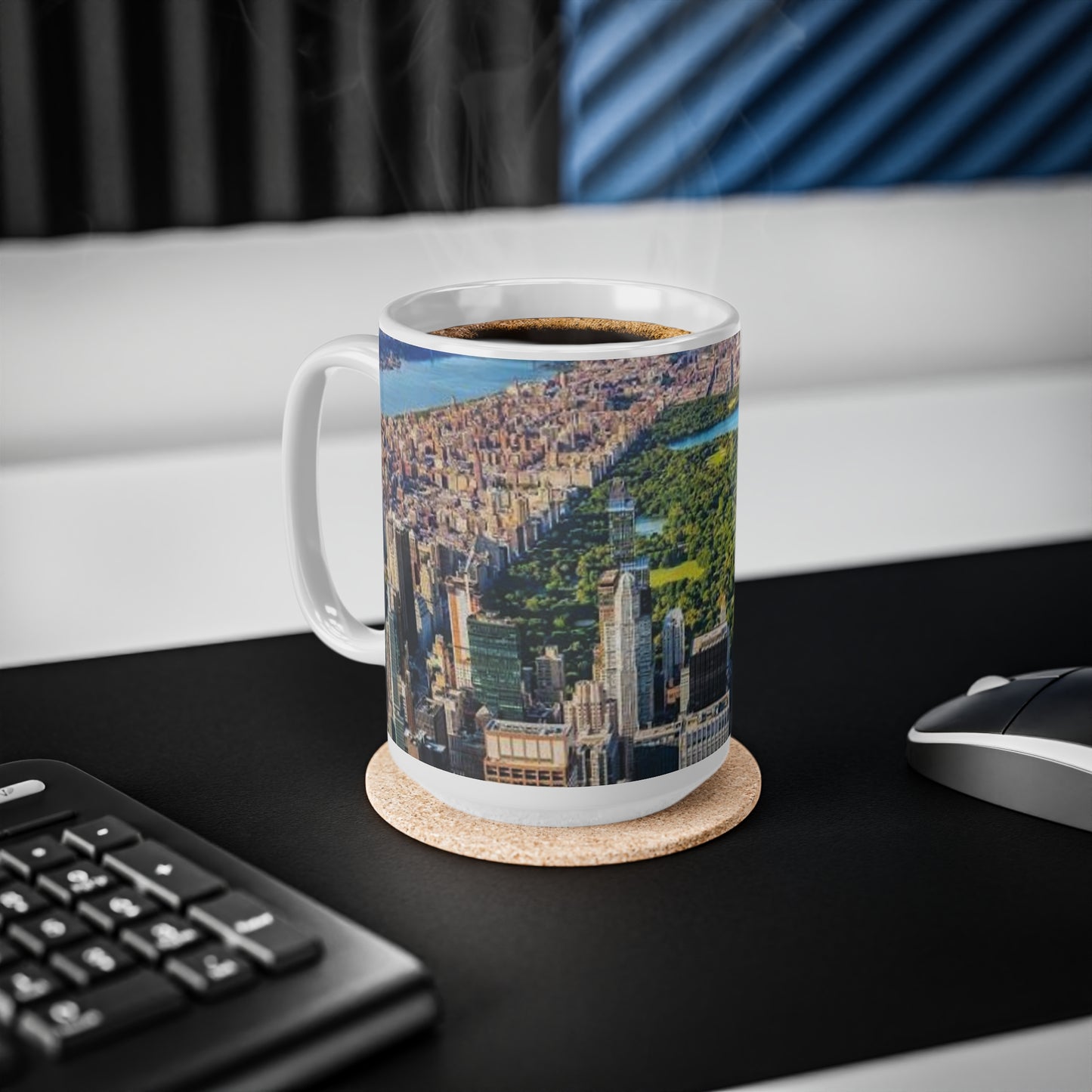 New York City Central Park Aerial Ceramic Coffee Mug — Skyline 11oz/15oz