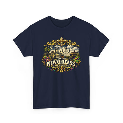New Orleans Vintage Badge Tee — Crescent City Souvenir T-Shirt