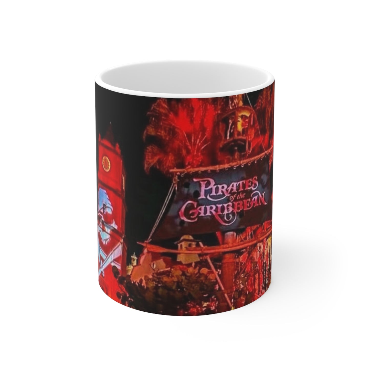 Pirates of the Caribbean Night Scene Ceramic Coffee Mug — 11oz & 15oz
