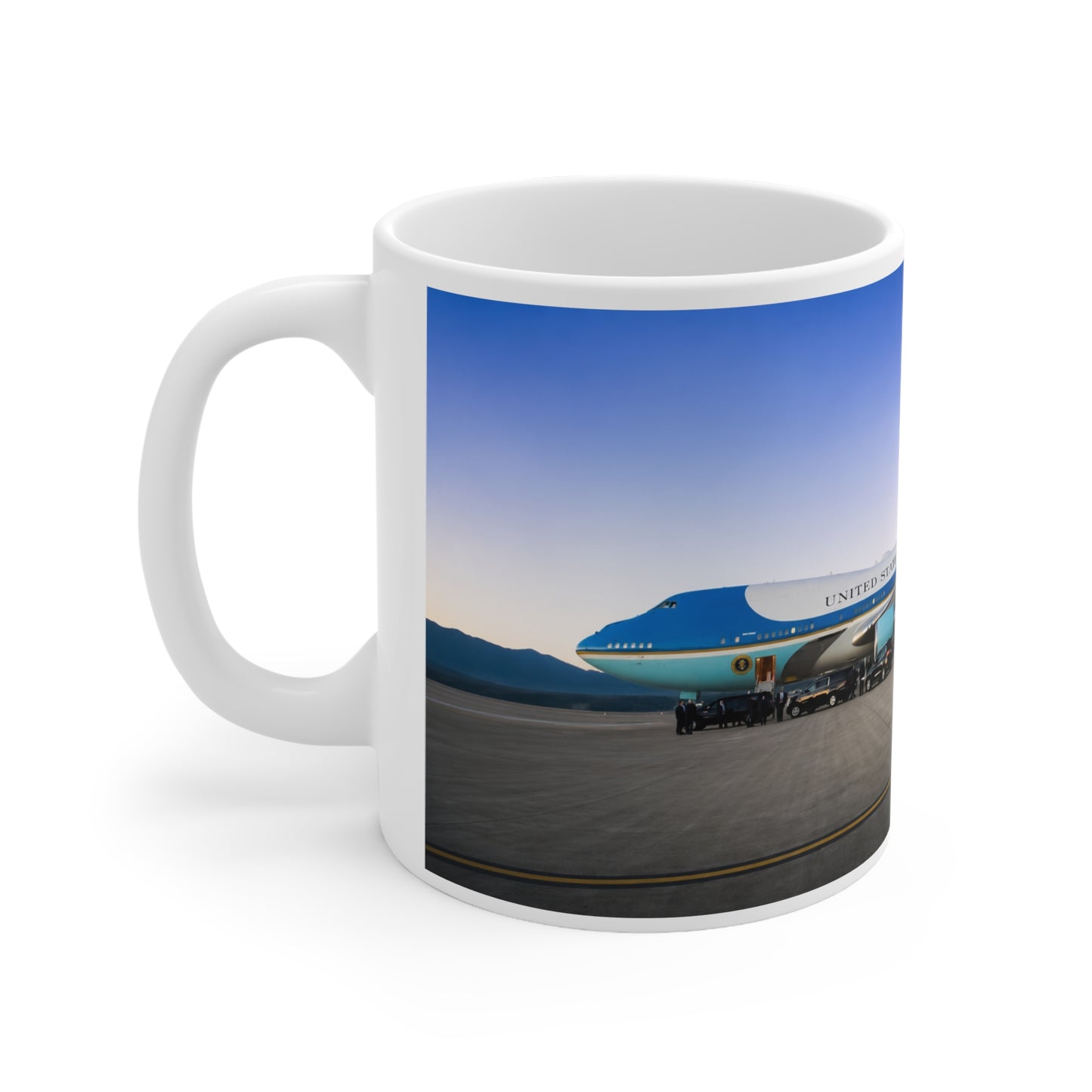 Air Force One Photo Mug — 11oz & 15oz Ceramic Coffee Cup