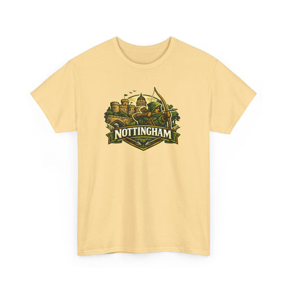 Nottingham Vintage Crest T-Shirt — Robin Hood Castle Travel Tee