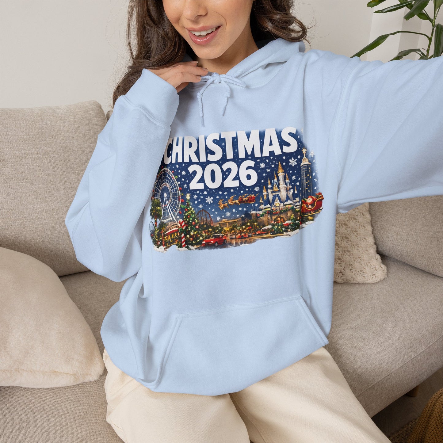 Christmas 2026 Holiday Hoodie — Festive Winter Village Sweatshirt