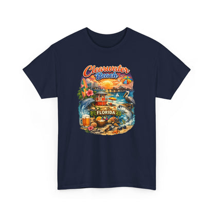 Clearwater Beach Florida Vintage Vacation T-Shirt