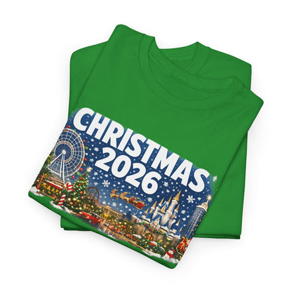 Christmas 2026 Holiday Tee — Festive Winter Village Graphic T-Shirt