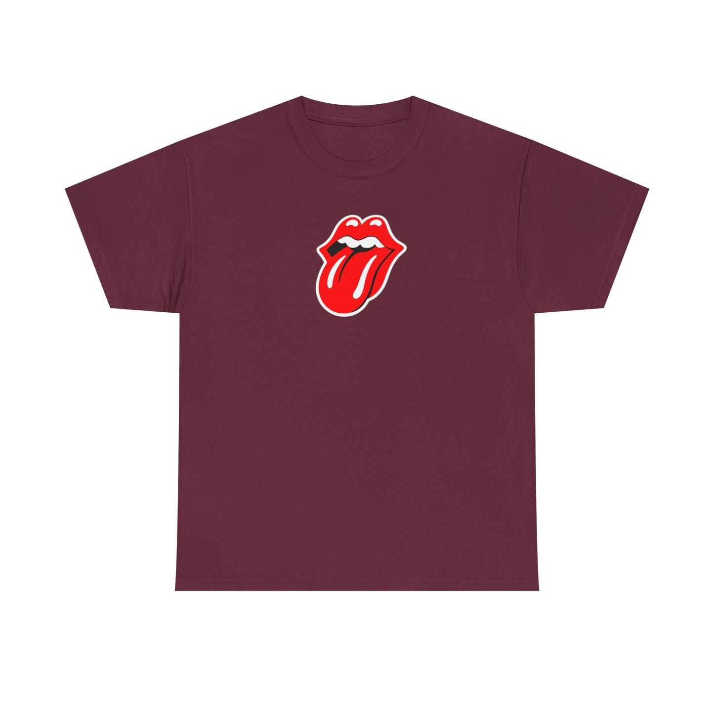 Rock Retro Red Tongue and Lips Graphic Tee