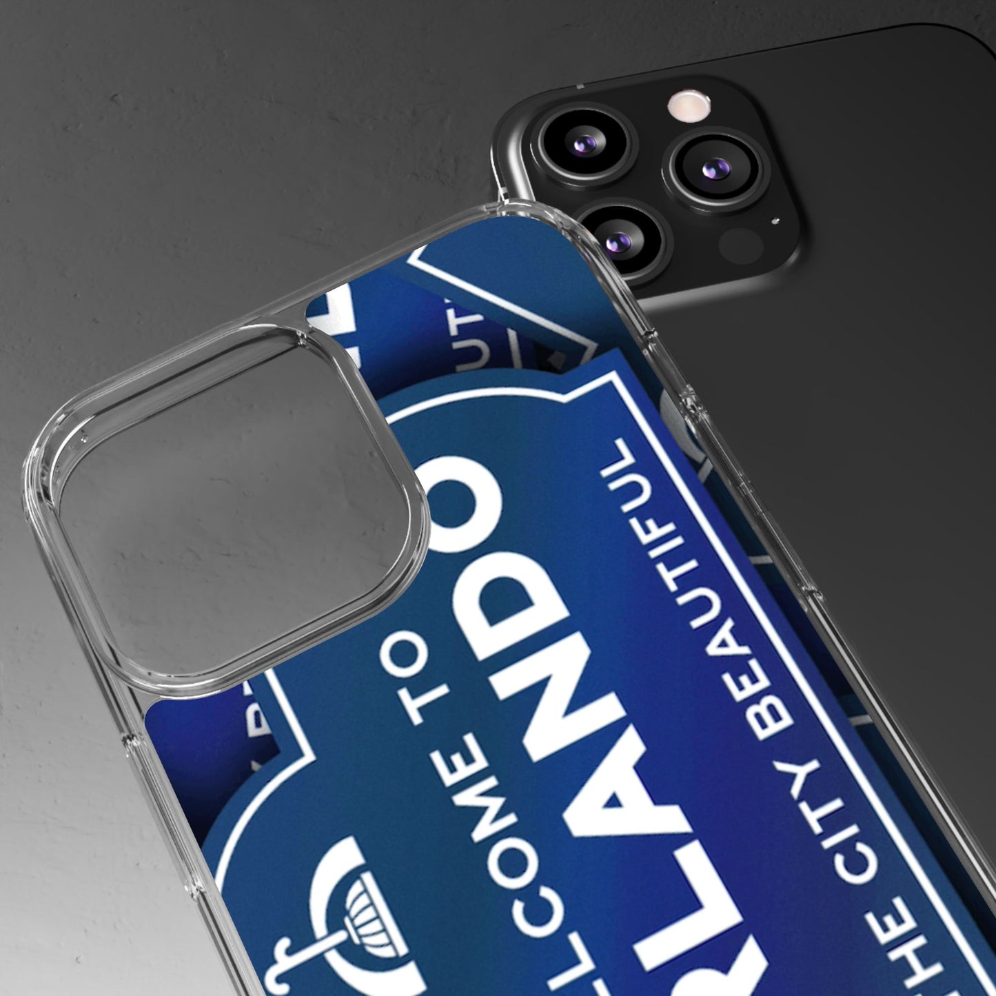 Orlando Clear Phone Case — "Welcome to Orlando" City Sign Design