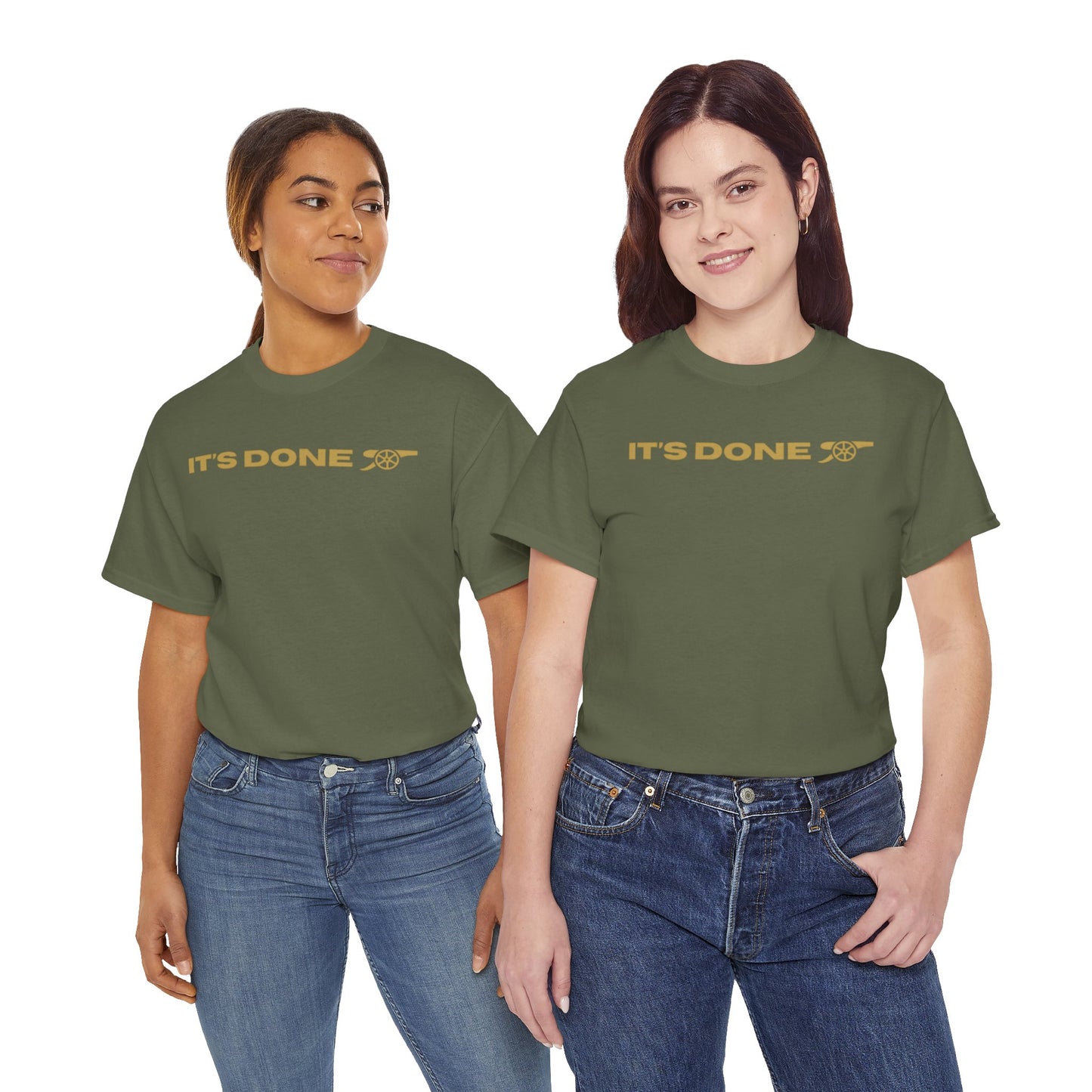 It's Done Arsenal Champions T-Shirt – Minimalist Gold Script Tee