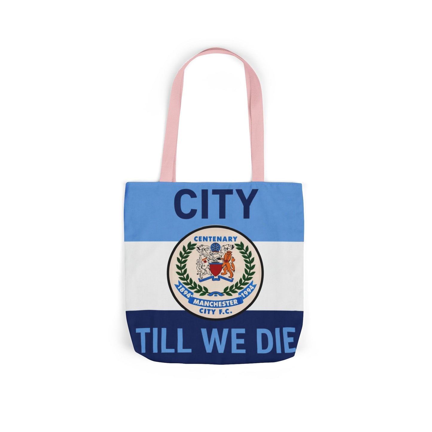 City Till We Die Canvas Tote Bag — Football Fan Flag Tote