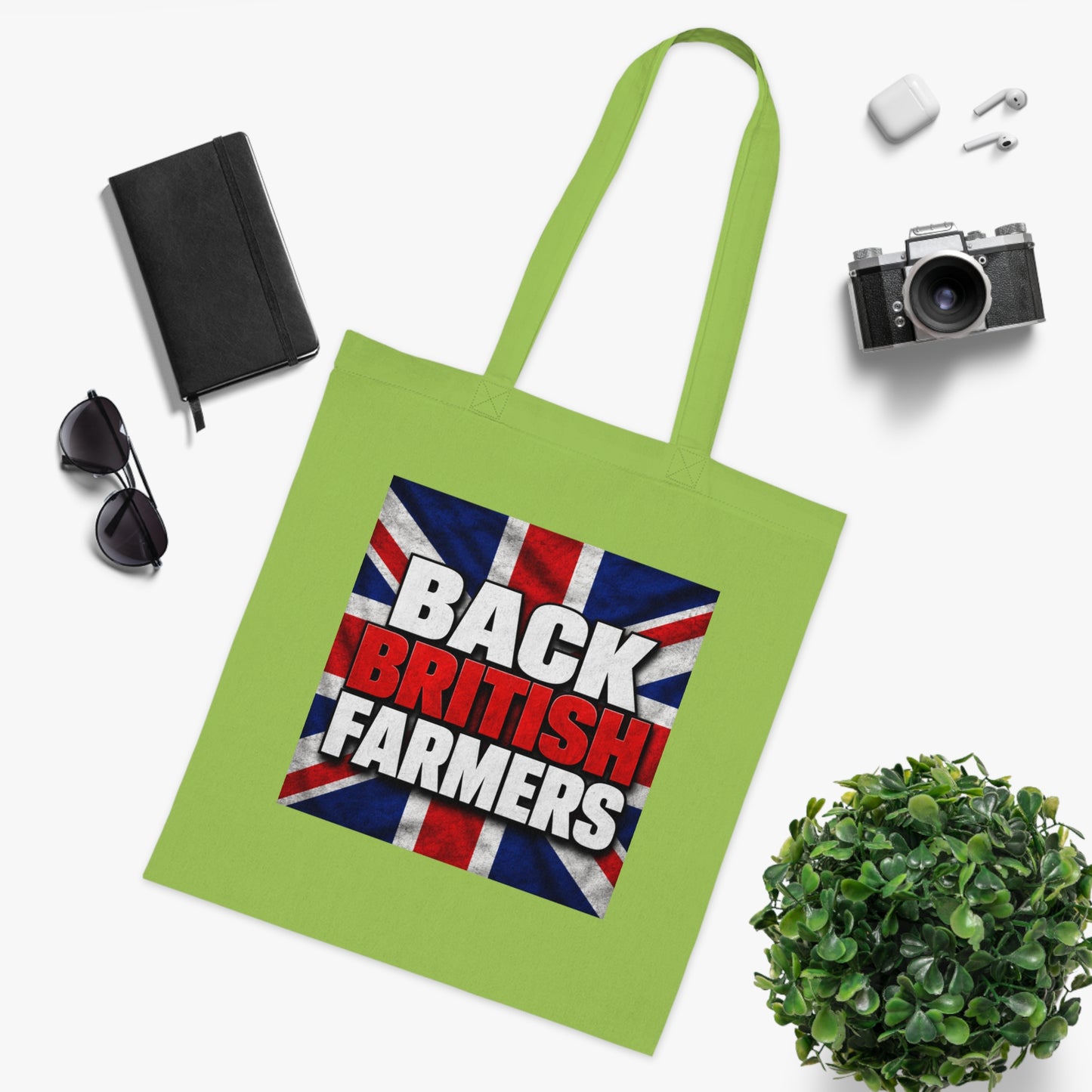 Back British Farmers Tote Bag — Union Jack Cotton Shopper