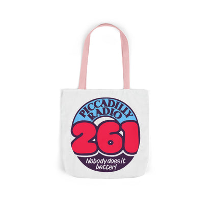 Tote Bag — Retro 'Piccadilly Radio 261' Vintage Logo Canvas Tote