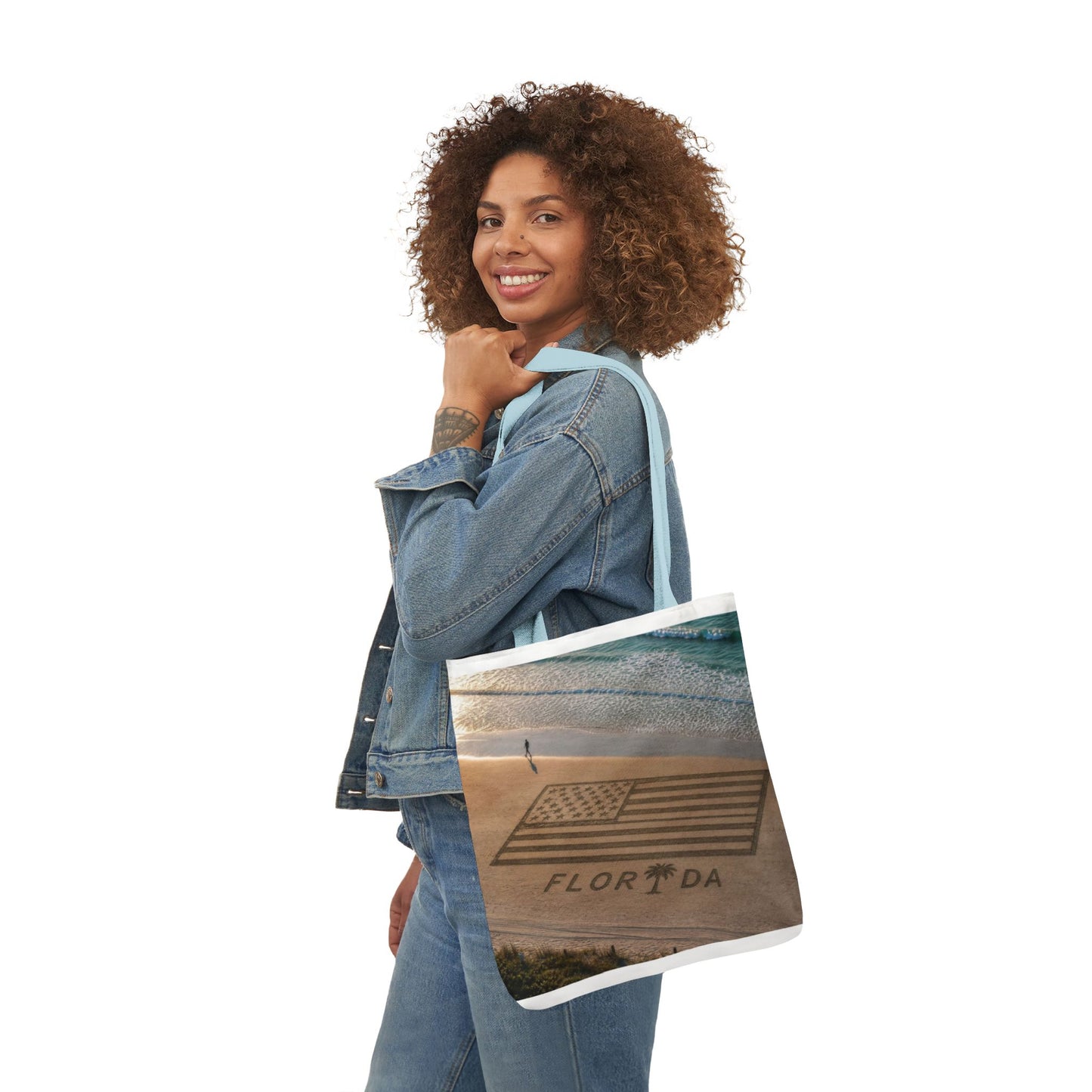 Florida Canvas Tote Bag, 5-Color Straps