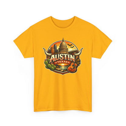 Austin Texas Vintage Travel T-Shirt
