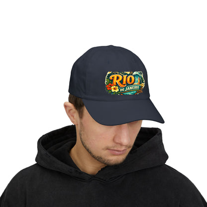 Rio de Janeiro Vintage Surf Dad Cap — Tropical Beach Hat
