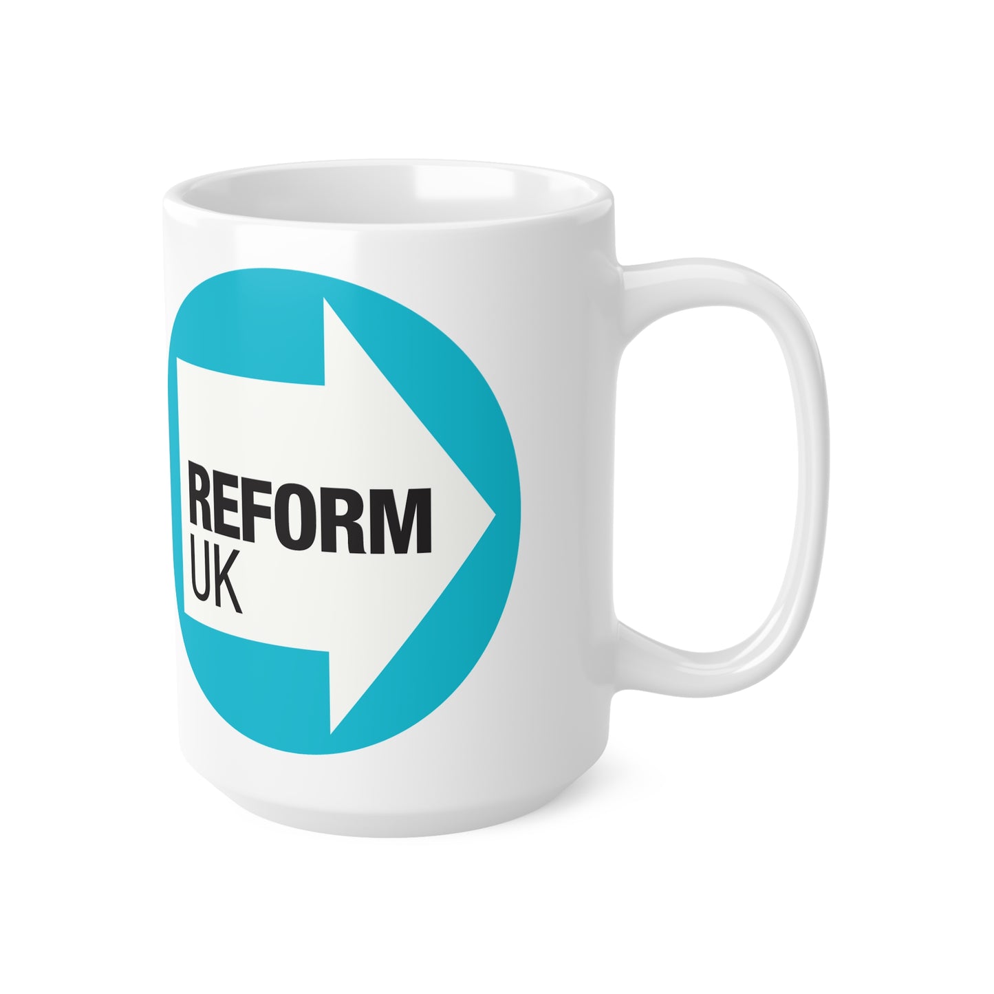 Reform UK Logo Mug — Ceramic Coffee Cup (11oz & 15oz)