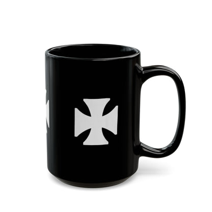 Manchester City ST Mark's Black Ceramic Mug with White Maltese Cross – Gothic Coffee Cup (11oz, 15oz)