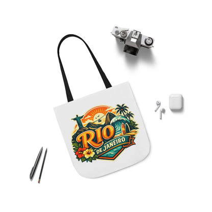 Rio de Janeiro Travel Tote — Retro Beach Canvas Bag