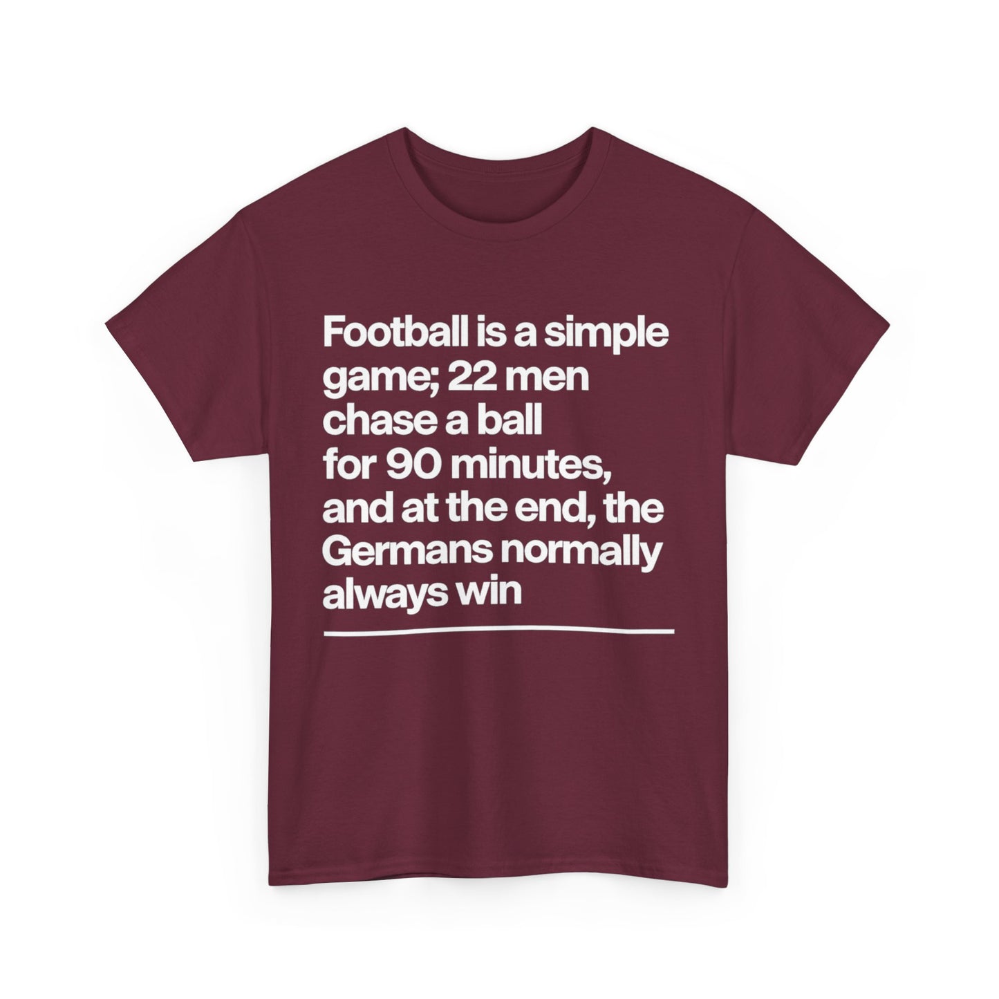 Funny Quote T-Shirt — 'Football is a simple game...' Graphic Tee