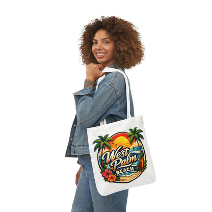 West Palm Beach Vintage Sunset Tote