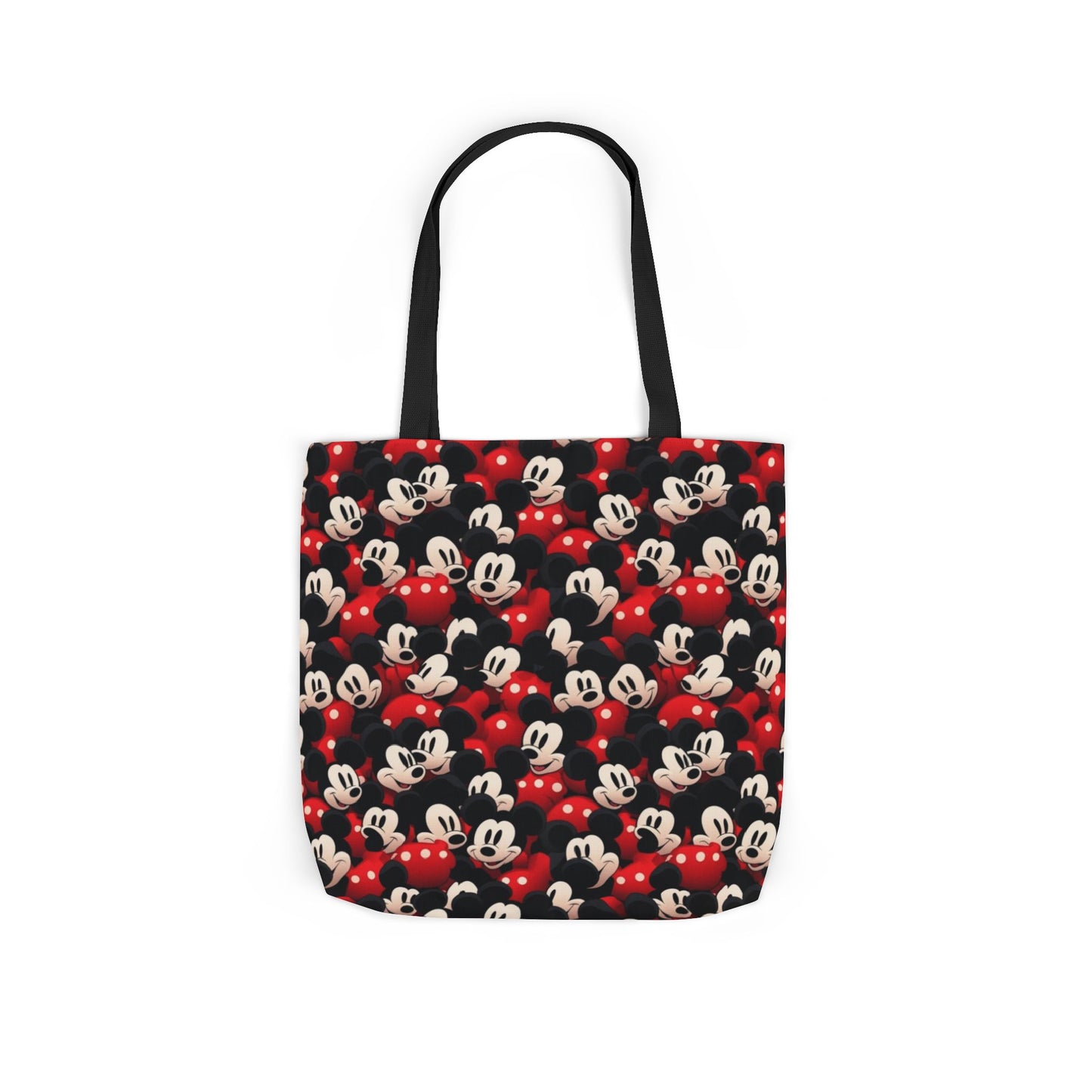 Mickey Mouse Canvas Tote — Retro Cartoon Character Allover Print