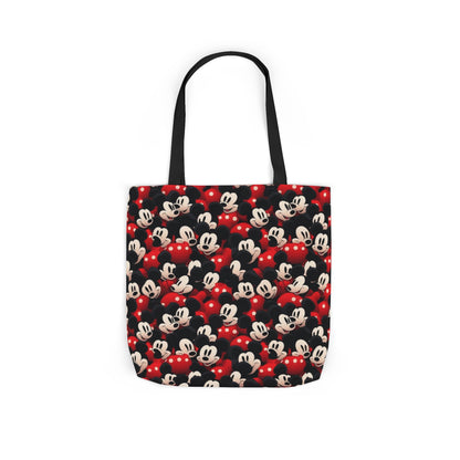 Mickey Mouse Canvas Tote — Retro Cartoon Character Allover Print