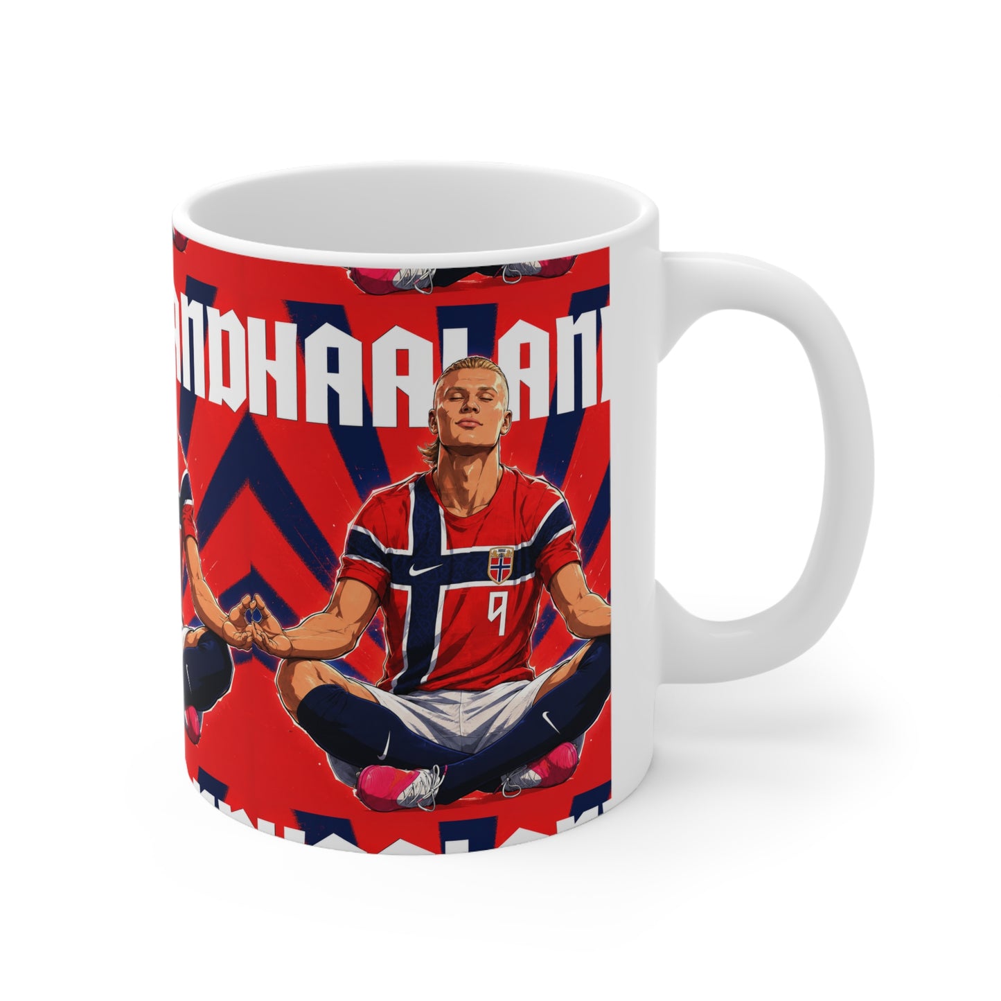 Erling Haaland Norway Player — Ceramic Coffee Cup (11oz & 15oz)